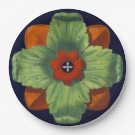 Plato De Papel Rosette arquitectónico n.º 4