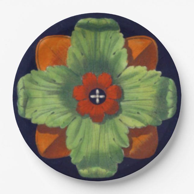 Plato De Papel Rosette arquitectónico n.º 4 (Anverso)