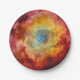 Plato De Papel Rosette Nebula