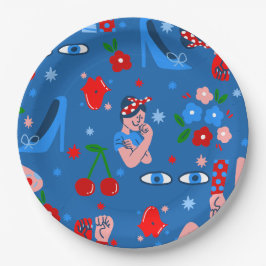 Plato De Papel rosie la remachadora rockabilly caprichosa