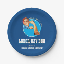 Plato De Papel Rosie Riveter LABOR DAY BBQ