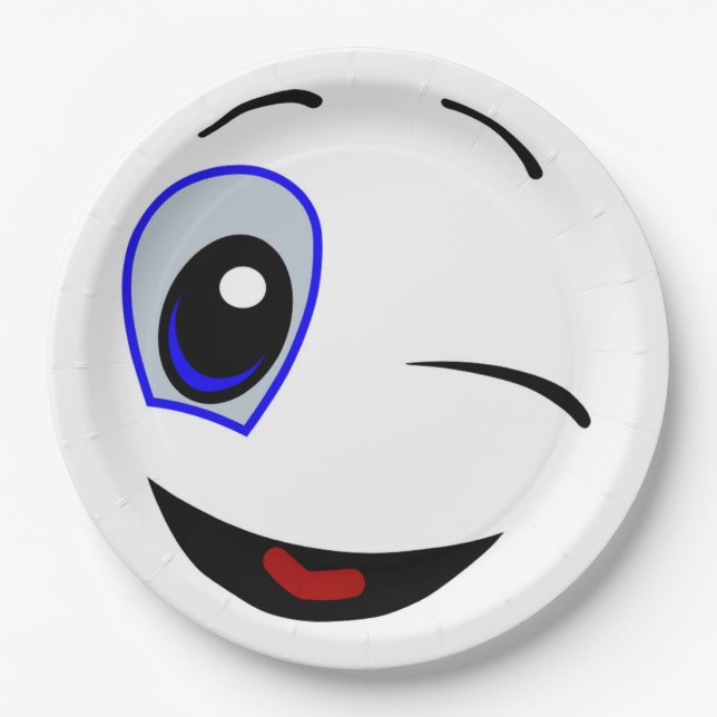 PLATO DE PAPEL ROSTRO DE SONIDO (Anverso)