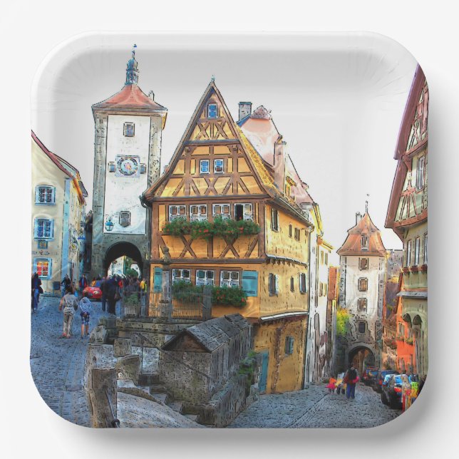 Plato De Papel Rothenburg 001 (Anverso)
