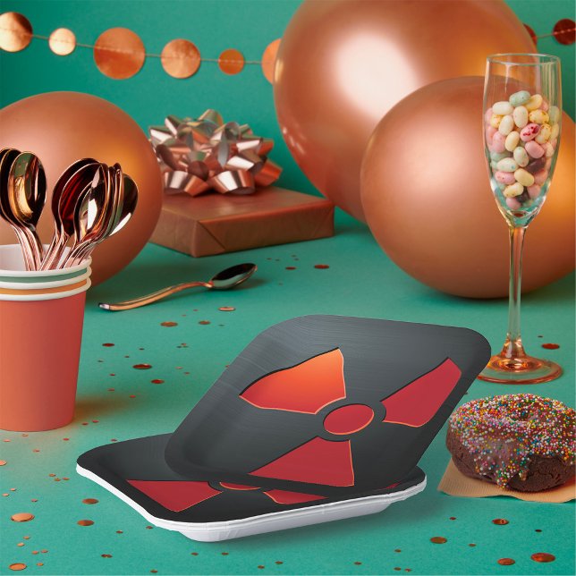 Plato De Papel Rótulo de actividad de radio (Subido por el creador)