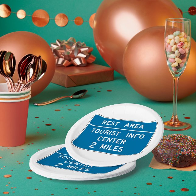 Plato De Papel Rótulo del Centro de Información Turística (Subido por el creador)