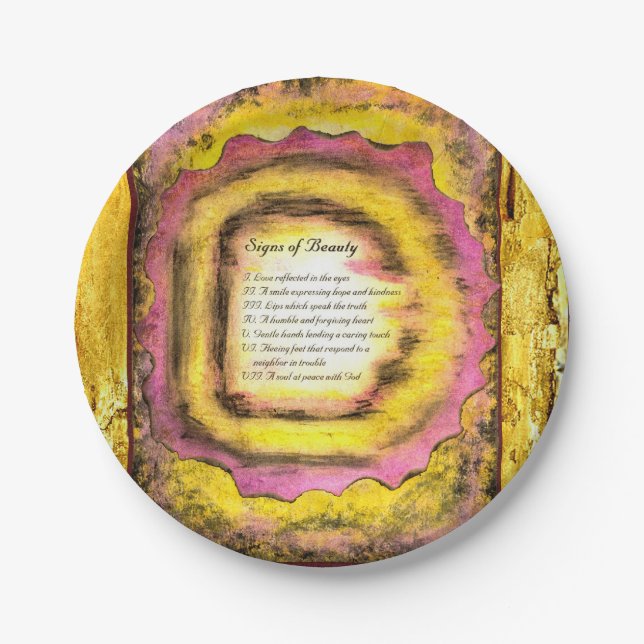 Plato De Papel Rótulos de belleza (Anverso)