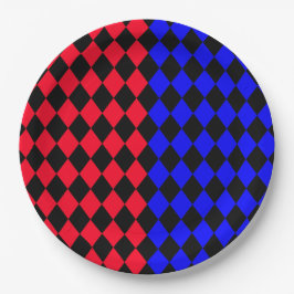 Plato De Papel Rouge et bleue punk Legging