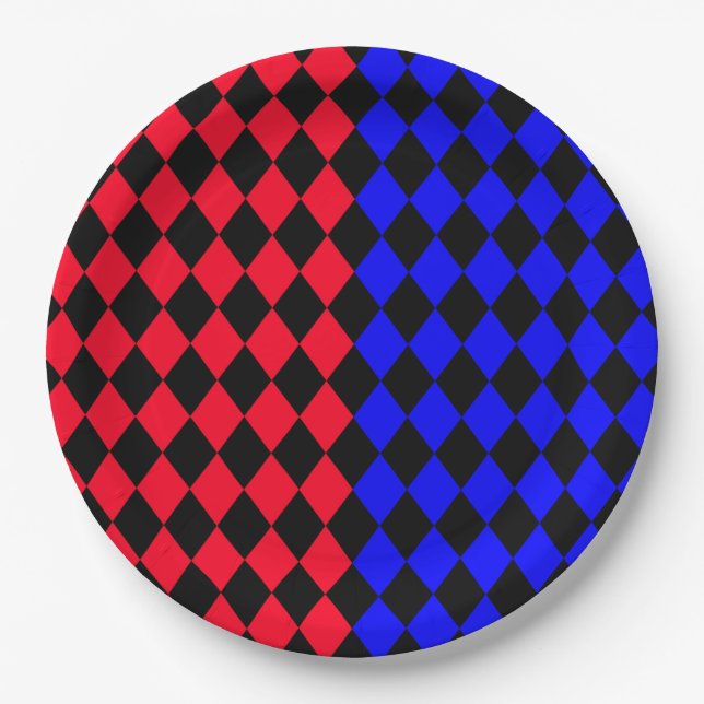 Plato De Papel  Rouge et bleue punk Legging (Anverso)