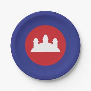 Plato De Papel Roundel de Camboya