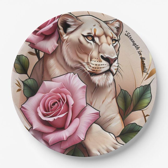 Plato De Papel "Royal Petal" (Anverso)