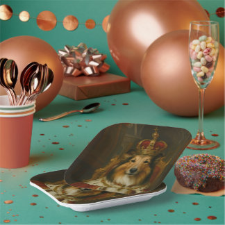 Plato De Papel Royal Sheltie