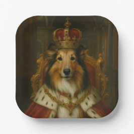 Plato De Papel Royal Sheltie