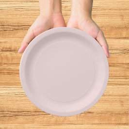 Plato De Papel Rubor Rosa Moderno