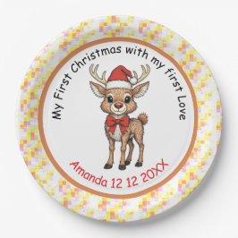 Plato De Papel Rudolph the Red Nose