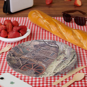 Plato De Papel Rueda de agua
