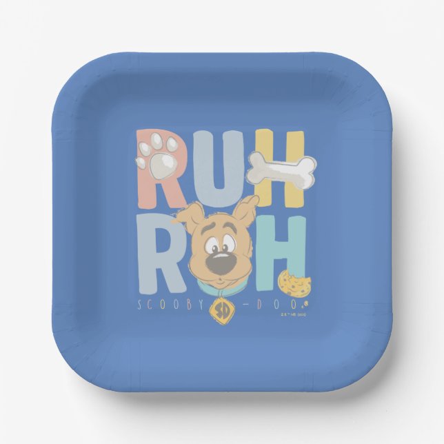 Plato De Papel "Ruh Roh" (Anverso)