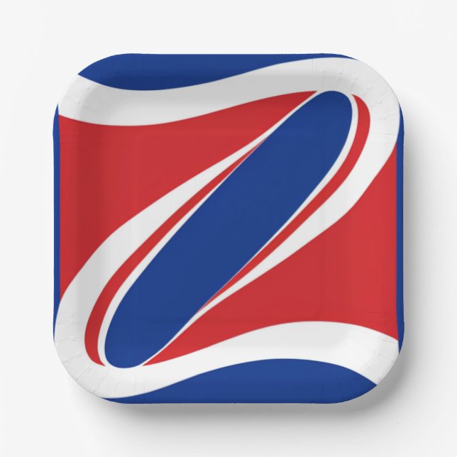 Plato De Papel Runaway Patriot Square (Anverso)