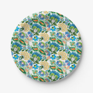 Plato De Papel Ruso bonito Khokhloma del vintage