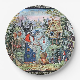 PLATO DE PAPEL RUSSIAN FAIRYTALE "BABA JAGA" PAPER PLATES