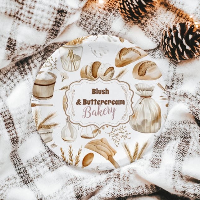 Plato De Papel Rustic Baking Business (Subido por el creador)