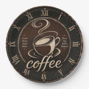 Plato De Papel Rustic Coffee Bar Decor Gift