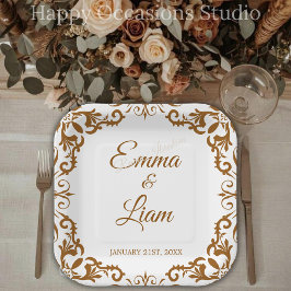 Plato De Papel Rustic Mexican Wedding Paper Plates – Papel Picado