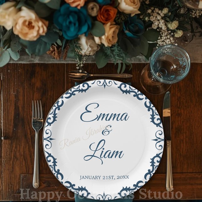 Plato De Papel Rustic Mexican Wedding Paper Plates – Papel Picado (Subido por el creador)