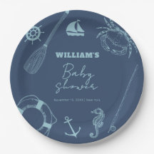 Rustic Modern Fishing Nautical Boy Baby Shower