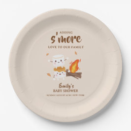 Plato De Papel Rustic S'more Love Campfire Baby Shower