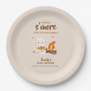 Plato De Papel Rustic S'more Love Campfire Baby Shower
