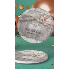 Plato De Papel Rústica Madera Burlap Lace Floral Barn Wedn Ducha