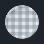 Plato De Papel Rústico Cuadrado de escúfalo gris azul de granja<br><div class="desc">Personalizar con cualquier texto. Los elementos coincidentes están disponibles.</div>