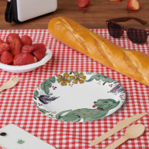 Rústico Perro Cachorro Verde azulado Colorido Cast