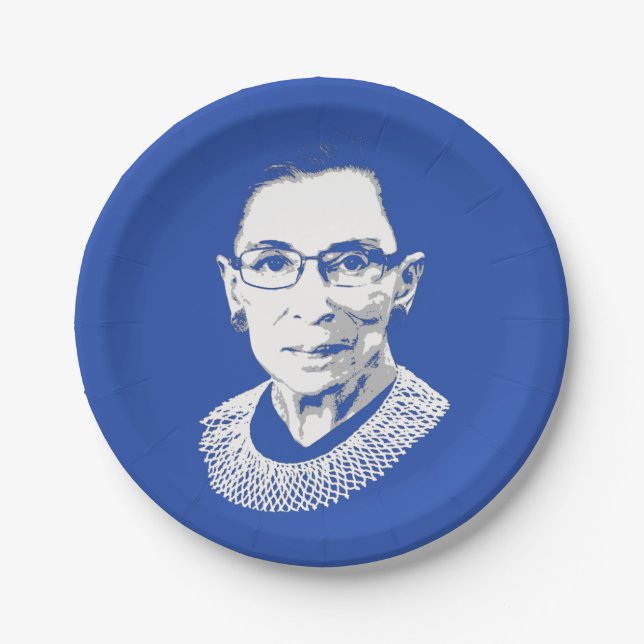 PLATO DE PAPEL RUTH BADER GINSBURGO (Anverso)