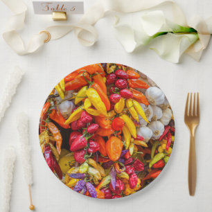 Plato De Papel Sabores mediterráneos