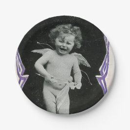 Plato De Papel Sad Cherub Angel Print