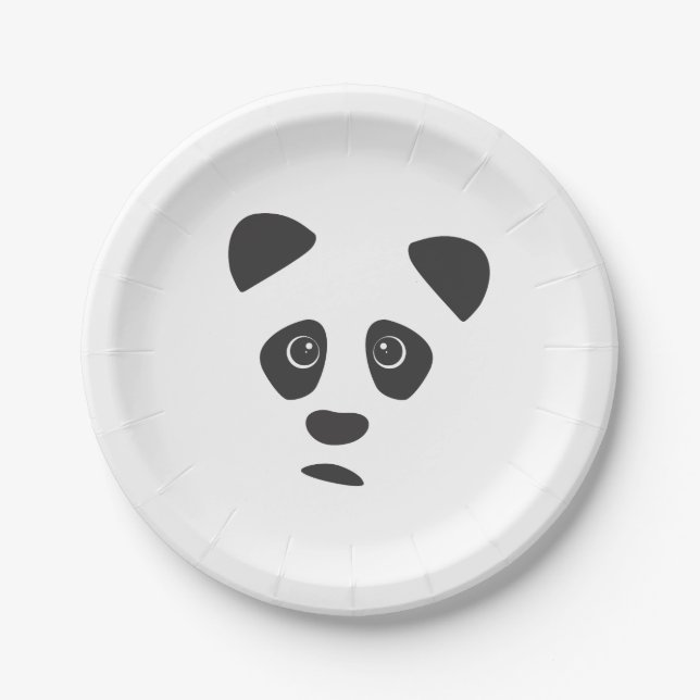 Plato De Papel Sad Panda (Anverso)