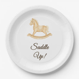 Plato De Papel "Saddle Up" Boho Western Baby Shower