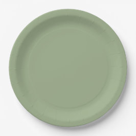 Plato De Papel Sage Green