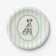 Sage Green Stripes y Black Dalmatian