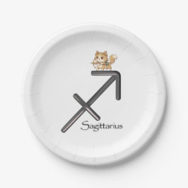 Plato De Papel Sagittarius Party Plate