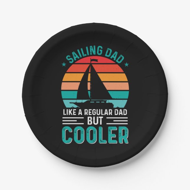 Plato De Papel Sailing Dad (Anverso)
