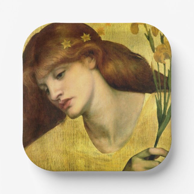 Plato De Papel Saint Lily (por Gabriel Rossetti) (Anverso)