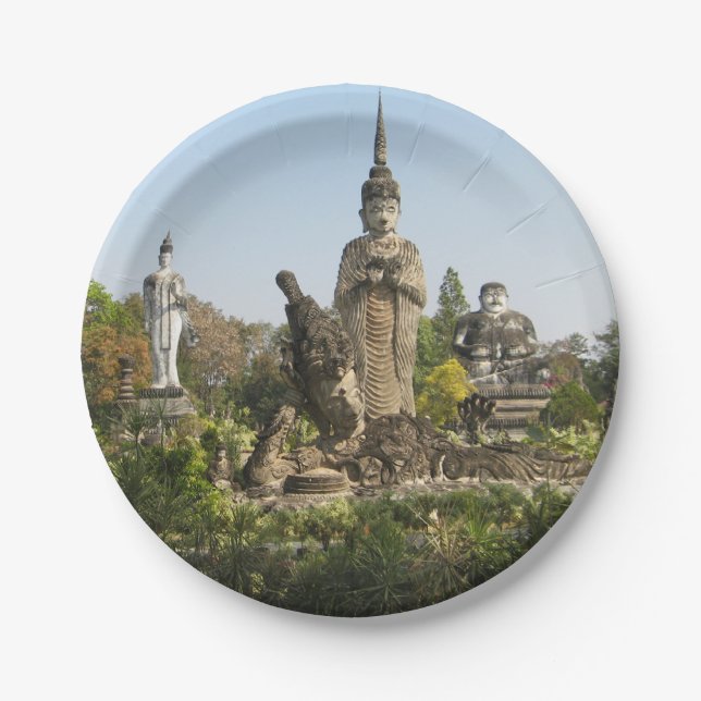 Plato De Papel Sala Keo Kou, Nong Khai, Tailandia (Anverso)