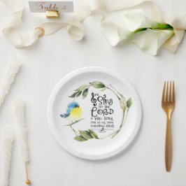 Plato De Papel Salmo 98:1 Cantar al Señor un nuevo verso de la Bi