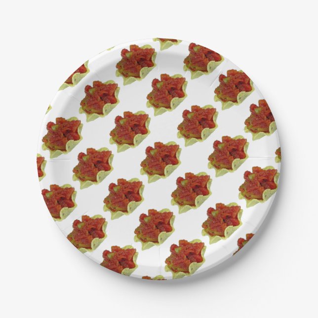 Plato De Papel Salsa casera (Anverso)