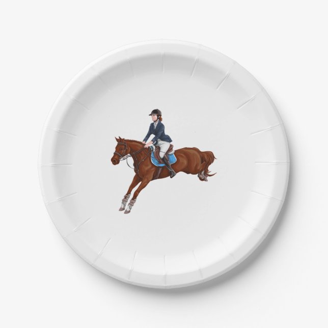 Plato De Papel Saltador de cazadores (Anverso)