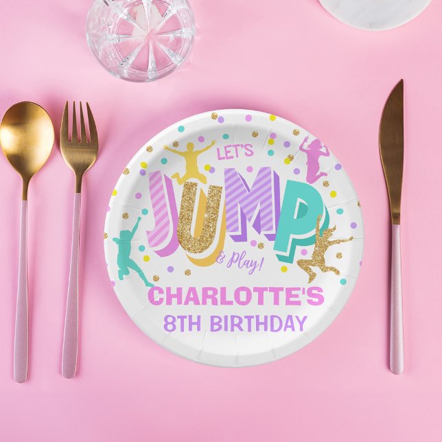 Plato De Papel Salto de la placa de papel de cumpleaños (Subido por el creador)