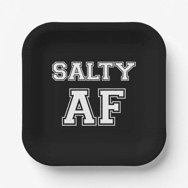 PLATO DE PAPEL SALTY AF (Anverso)
