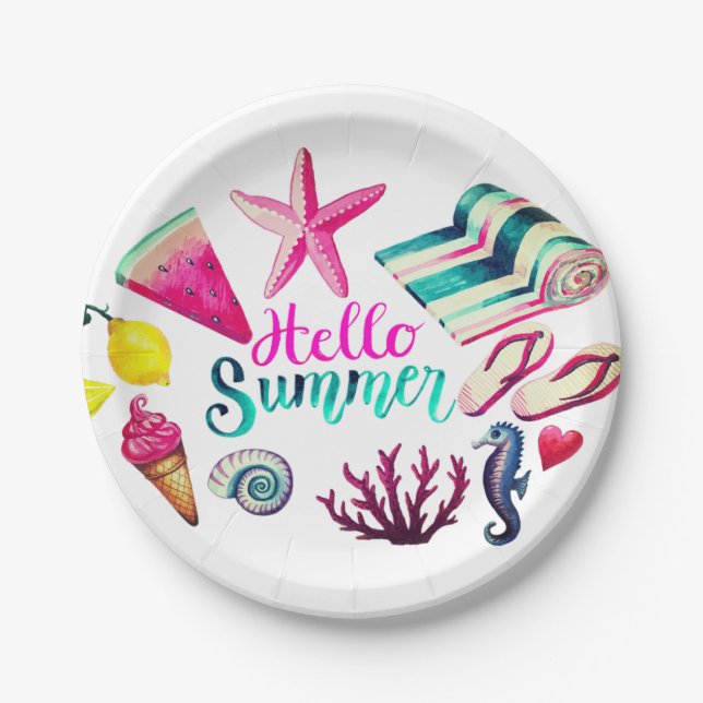 Plato De Papel Saludo (Anverso)